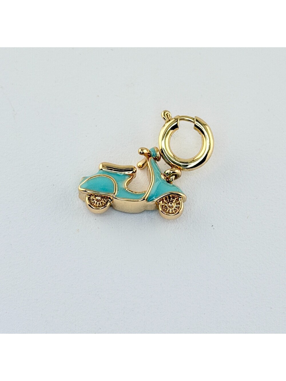 Bomb Party Charm - Vespa Scooter on Yellow Gold Plating